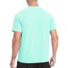 imageRoadbox Mens Rash Guard Short Sleeve UPF 50 UV Sun Protection Water TShirts Cool Dry Swim Shirts for Surf Beach FishingLight Aqua Green