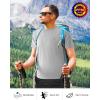 imageRoadbox Mens Rash Guard Short Sleeve UPF 50 UV Sun Protection Water TShirts Cool Dry Swim Shirts for Surf Beach FishingLight Gray