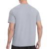 imageRoadbox Mens Rash Guard Short Sleeve UPF 50 UV Sun Protection Water TShirts Cool Dry Swim Shirts for Surf Beach FishingLight Gray
