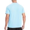imageRoadbox Mens Rash Guard Short Sleeve UPF 50 UV Sun Protection Water TShirts Cool Dry Swim Shirts for Surf Beach FishingLight Water Blue