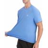 imageRoadbox Mens Rash Guard Short Sleeve UPF 50 UV Sun Protection Water TShirts Cool Dry Swim Shirts for Surf Beach FishingUltramarine