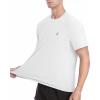imageRoadbox Mens Rash Guard Short Sleeve UPF 50 UV Sun Protection Water TShirts Cool Dry Swim Shirts for Surf Beach FishingWhite