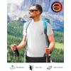 imageRoadbox Mens Rash Guard Short Sleeve UPF 50 UV Sun Protection Water TShirts Cool Dry Swim Shirts for Surf Beach FishingWhite