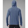 imageRoadbox Mens UPF 50 Fishing Shirts Long Sleeve UV Sun Hoodie Hiking Running Swim Athletic Workout ShirtA02dark Blue