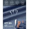 imageRoadbox Mens UPF 50 Fishing Shirts Long Sleeve UV Sun Hoodie Hiking Running Swim Athletic Workout ShirtA02dark Blue