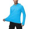 imageRoadbox Mens UPF 50 Fishing Shirts Long Sleeve UV Sun Hoodie Hiking Running Swim Athletic Workout ShirtA02flower Grey Sky Blue