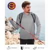 imageRoadbox Mens UPF 50 Fishing Shirts Long Sleeve UV Sun Hoodie Hiking Running Swim Athletic Workout ShirtA02gray