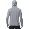 imageRoadbox Mens UPF 50 Fishing Shirts Long Sleeve UV Sun Hoodie Hiking Running Swim Athletic Workout ShirtA02gray