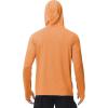 imageRoadbox Mens UPF 50 Fishing Shirts Long Sleeve UV Sun Hoodie Hiking Running Swim Athletic Workout ShirtA02hua Grey Orange