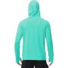imageRoadbox Mens UPF 50 Fishing Shirts Long Sleeve UV Sun Hoodie Hiking Running Swim Athletic Workout ShirtA02light Gray Green