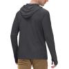 imageRoadbox Mens UPF 50 Fishing Shirts Long Sleeve UV Sun Protection Hoodie Rash Guard for Hiking Running Workout SwimmingDark Gray