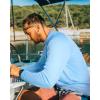 imageRoadbox Mens UPF 50 UV Sun Protection Shirts 14 Zip Athletic Pullover Long Sleeve Running Fishing Rash Guard TShirtBright Blue