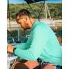 imageRoadbox Mens UPF 50 UV Sun Protection Shirts 14 Zip Athletic Pullover Long Sleeve Running Fishing Rash Guard TShirtGreen