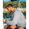 imageRoadbox Mens UPF 50 UV Sun Protection Shirts 14 Zip Athletic Pullover Long Sleeve Running Fishing Rash Guard TShirtLight Gray