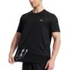 imageRoadbox Mens Workout Shirts Short Sleeve Quick Dry Athletic Running TShirt UPF 50 UV Sun Protection Sports Gym Tee TopsBlack