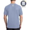 imageRoadbox Mens Workout Shirts Short Sleeve Quick Dry Athletic Running TShirt UPF 50 UV Sun Protection Sports Gym Tee TopsBlue Gray