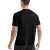 imageRoadbox Swim Shirts Short Sleeve for Men Sun Protection UPF 50 Fishing Rash Guard UV Gym Workout Shirt for Running OutdoorBlack