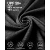imageRoadbox Swim Shirts Short Sleeve for Men Sun Protection UPF 50 Fishing Rash Guard UV Gym Workout Shirt for Running OutdoorBlack