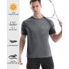 imageRoadbox Swim Shirts Short Sleeve for Men Sun Protection UPF 50 Fishing Rash Guard UV Gym Workout Shirt for Running OutdoorDark Flower Grey