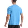 imageRoadbox Swim Shirts Short Sleeve for Men Sun Protection UPF 50 Fishing Rash Guard UV Gym Workout Shirt for Running OutdoorLight Blue
