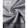 imageRoadbox Swim Shirts Short Sleeve for Men Sun Protection UPF 50 Fishing Rash Guard UV Gym Workout Shirt for Running OutdoorLight Gray