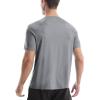 imageRoadbox Swim Shirts Short Sleeve for Men Sun Protection UPF 50 Fishing Rash Guard UV Gym Workout Shirt for Running OutdoorLight Gray