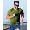 imageRoadbox Swim Shirts Short Sleeve for Men Sun Protection UPF 50 Fishing Rash Guard UV Gym Workout Shirt for Running OutdoorOlive Green