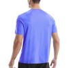 imageRoadbox Swim Shirts Short Sleeve for Men Sun Protection UPF 50 Fishing Rash Guard UV Gym Workout Shirt for Running OutdoorPurple