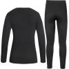 imageRoadbox Thermal Underwear for Women  Long Johns Fleece Lined Top ampamp Bottom Sets Skiing Base Layer Cold Weather WinterBalck