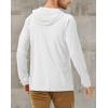 imageRoadbox UPF 50 Fishing Shirts for Men Long Sleeve UV Sun Protection Hoodie Outdoor Hiking Running Swimming Rash Guard2 Packblackwhite
