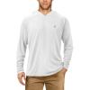 imageRoadbox UPF 50 Fishing Shirts for Men Long Sleeve UV Sun Protection Hoodie Outdoor Hiking Running Swimming Rash Guard2 Packblackwhite