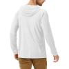 imageRoadbox UPF 50 Fishing Shirts for Men Long Sleeve UV Sun Protection Hoodie Outdoor Hiking Running Swimming Rash Guard2 Packdark Bluewhite