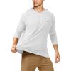 imageRoadbox UPF 50 Fishing Shirts for Men Long Sleeve UV Sun Protection Hoodie Outdoor Hiking Running Swimming Rash Guard2 Packdark Bluewhite