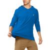 imageRoadbox UPF 50 Fishing Shirts for Men Long Sleeve UV Sun Protection Hoodie Outdoor Hiking Running Swimming Rash Guard2 Packdeep Lake Bluelight Blue