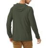 imageRoadbox UPF 50 Fishing Shirts for Men Long Sleeve UV Sun Protection Hoodie Outdoor Hiking Running Swimming Rash GuardNo Thumb Holedark Green