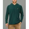 imageRoadbox UPF 50 Fishing Shirts for Men Long Sleeve UV Sun Protection Hoodie Outdoor Hiking Running Swimming Rash GuardNo Thumb Holeemerald Green