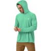 imageRoadbox UPF 50 Fishing Shirts for Men Long Sleeve UV Sun Protection Hoodie Outdoor Hiking Running Swimming Rash GuardNo Thumb Holemint Green