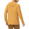 imageRoadbox UPF 50 Fishing Shirts for Men Long Sleeve UV Sun Protection Hoodie Outdoor Hiking Running Swimming Rash GuardNo Thumb Holeyellow