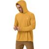 imageRoadbox UPF 50 Fishing Shirts for Men Long Sleeve UV Sun Protection Hoodie Outdoor Hiking Running Swimming Rash GuardNo Thumb Holeyellow
