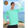 imageRoadbox UPF 50 Sun Shirts for Men UV Protection Long Sleeve Swim Shirt Lightweight Rash Guard for Fishing Hiking RunningGreen