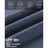 imageRoadbox UPF 50 Sun Shirts for Men UV Protection Long Sleeve Swim Shirt Lightweight Rash Guard for Fishing Hiking RunningNavy Blue