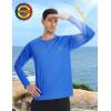 imageRoadbox UPF 50 Sun Shirts for Men UV Protection Long Sleeve Swim Shirt Lightweight Rash Guard for Fishing Hiking RunningRoyal Blue