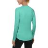 imageRoadbox Womens Long Sleeve UV Sun Shirts UPF 50 Workout Swim Rash Guard Tops2 Packblue green
