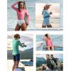 imageRoadbox Womens Long Sleeve UV Sun Shirts UPF 50 Workout Swim Rash Guard TopsLong Sleeve Deep Sea Blue