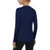 imageRoadbox Womens Long Sleeve UV Sun Shirts UPF 50 Workout Swim Rash Guard TopsLong Sleeve Deep Sea Blue