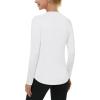 imageRoadbox Womens Long Sleeve UV Sun Shirts UPF 50 Workout Swim Rash Guard TopsLong Sleeve White