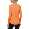 imageRoadbox Womens Long Sleeve UV Sun Shirts UPF 50 Workout Swim Rash Guard TopsOrange