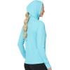 imageRoadbox Womens Sun Protection Hoodie UPF 50 Long Sleeve Hiking Fishing Hooded Shirt UV Rash Guard for WomenBlue