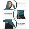 imageRoadbox Womens Sun Protection Hoodie UPF 50 Long Sleeve Hiking Fishing Hooded Shirt UV Rash Guard for WomenDark Green