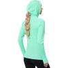 imageRoadbox Womens Sun Protection Hoodie UPF 50 Long Sleeve Hiking Fishing Hooded Shirt UV Rash Guard for WomenGreen